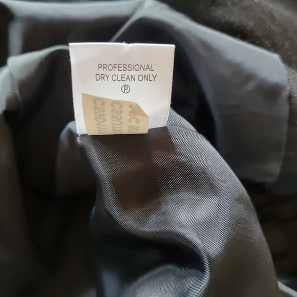 CALVIN KLEIN Black Blazer Pin Stripes SIZE 4 - Picture 6 of 7